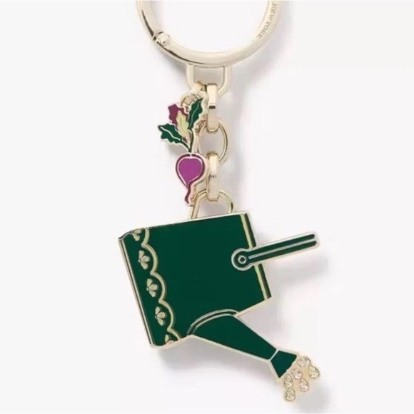 NWT Kate Spade Harvest Time Watering Can Keychain/ Bag Charm 😍 - Picture 11 of 14